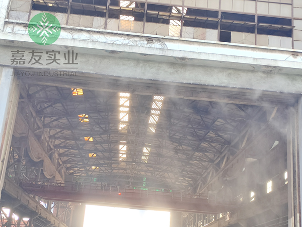 杭州嘉友攜手寶洧環(huán)?？浦贫鋵嵅靶拊鞆S霧簾降塵方案